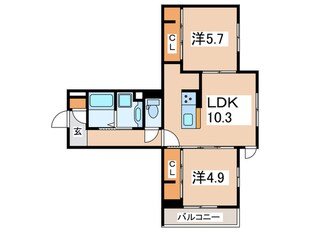 GRAND湘南　A棟の物件間取画像